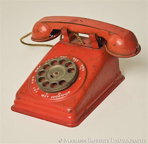 vintage metal voice phone box|Vintage Red Metal Toy Rotary Telephone Steel Lorain Ohio USA.